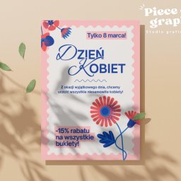 Projekt ulotki dla kwiaciarni 