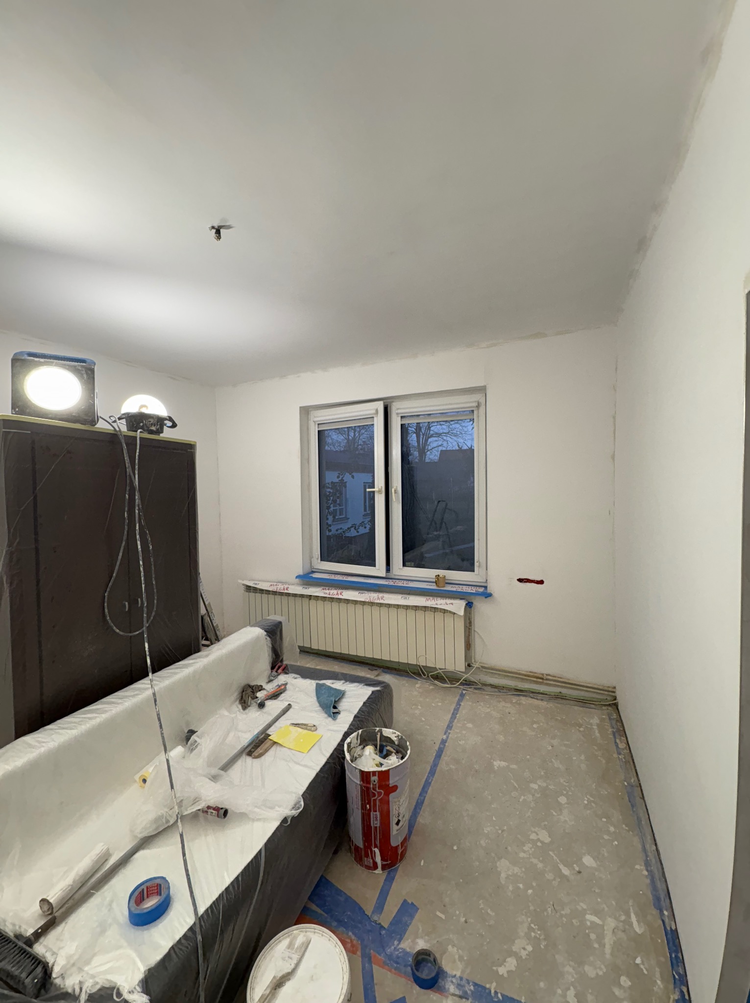 Po szlifowaniu gładzi