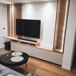 A.Meble Adrian Wojciechowski - zabudowa Tv salon.