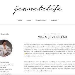 Jeanetelife :: Blog dla popularnej influencerki oparty o WordPress z customowym motywem, skrojonym na miarę i z łatwą bieżącą obsługą.