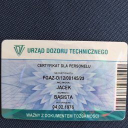 Certyfikat f-gazowy personalny 