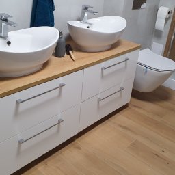 Efekt po montarzu szafek i  umywalek