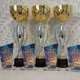 Puchary i statuetki na turniej szachowy