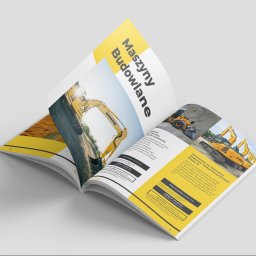 Projekt katalogu dla firmy zajmującej się realizacją kursów obsługi maszyn.