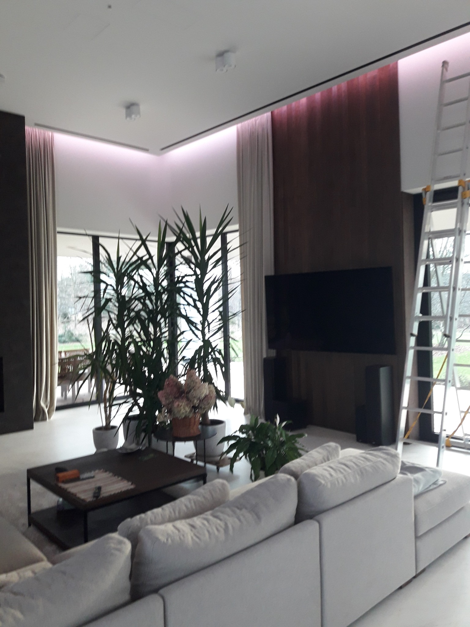 Zasłony 460 cm wysokości dotykające podłogi