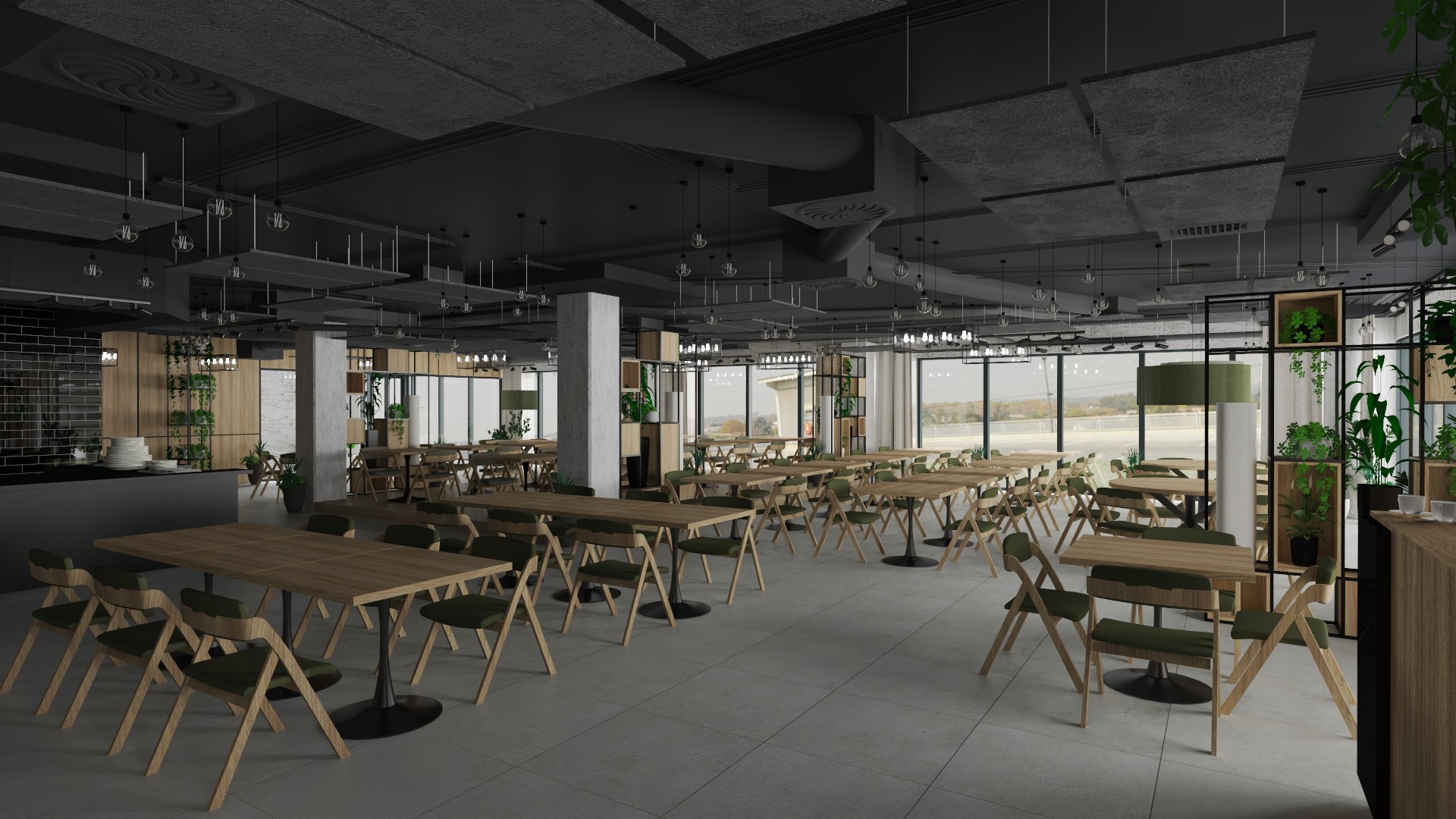 Restauracja Kraków Tichnera wizualizacja / realizacja