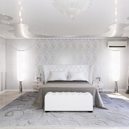 Sypialnia 42 m2  w stylu Art Déco