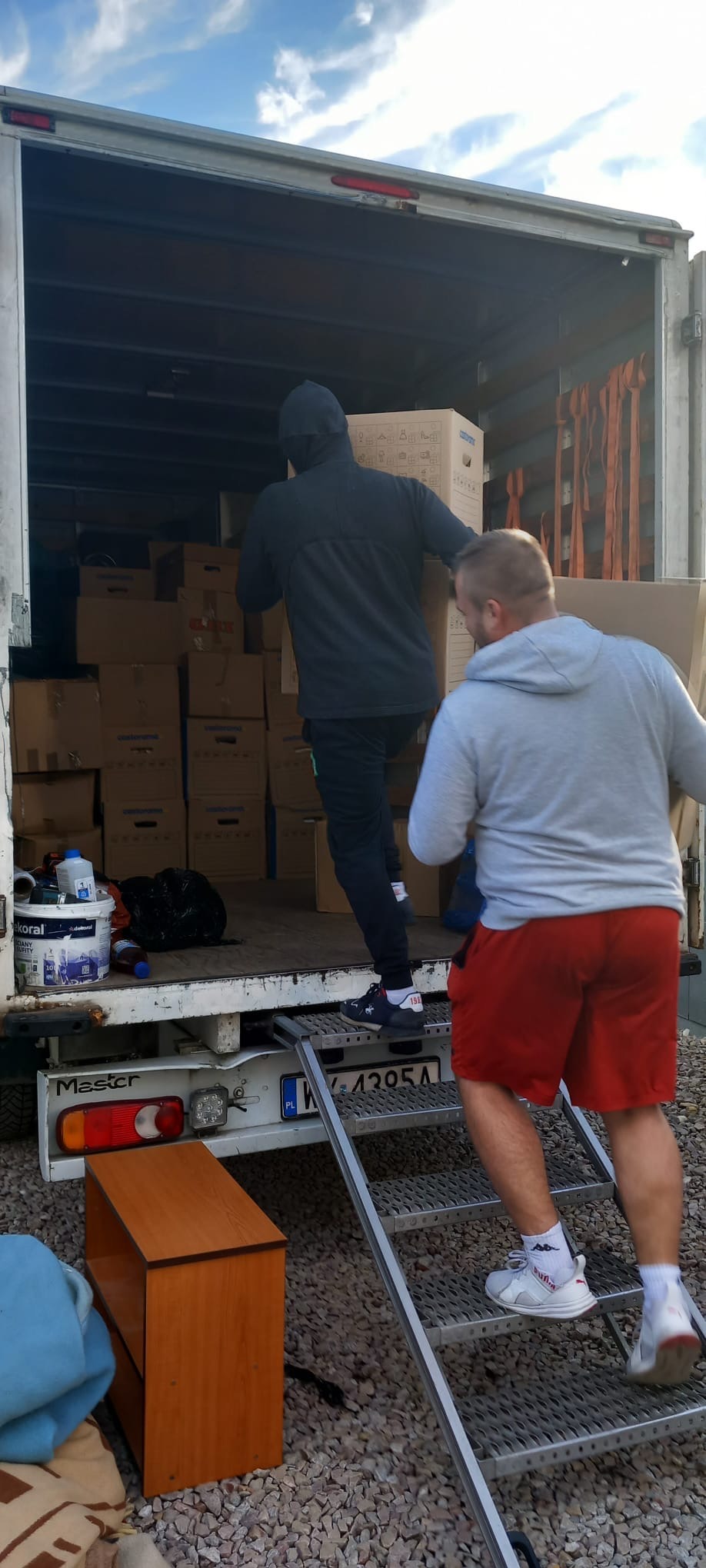 Zdjęcie wykonane podczas jednej z Przeprowadzek w Warszawie