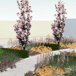 Opypy, wizualizacja ogrodu