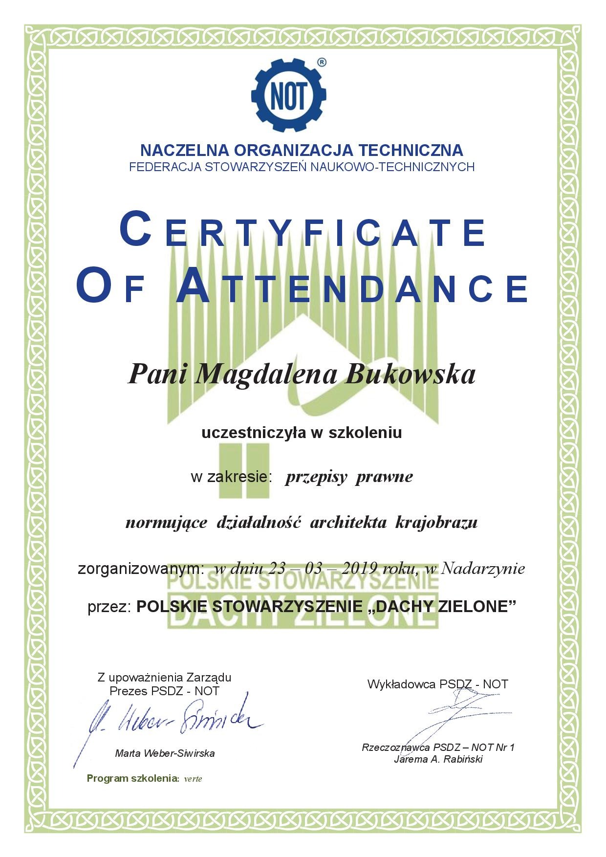 Certyfikat 1