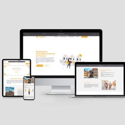 Agencja Interaktywna Digitly - Responsywna strona internetowa IMC Warsaw wyświetlana na laptopie, monitorze, tablecie i smartfonie, prezentująca ofertę turystyczną i kulturalną Warszawy.