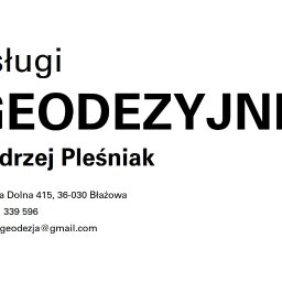 Geodeta Błażowa Dolna 1