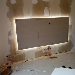 zabudowa pod tv i montaż