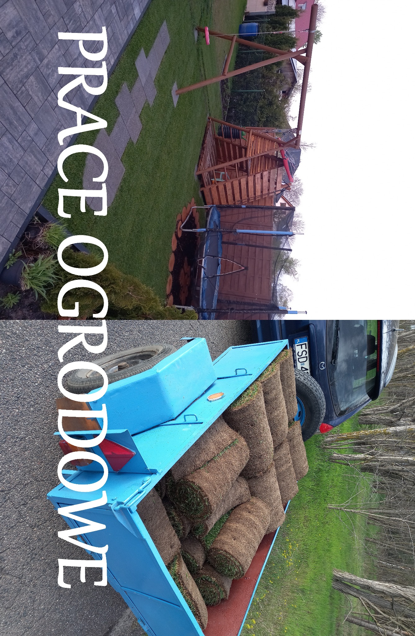 Prace ogrodowe, czyszczenie trawników, układanie trawy z rolki, budowanie ścieżek i altan, prace porządkowe