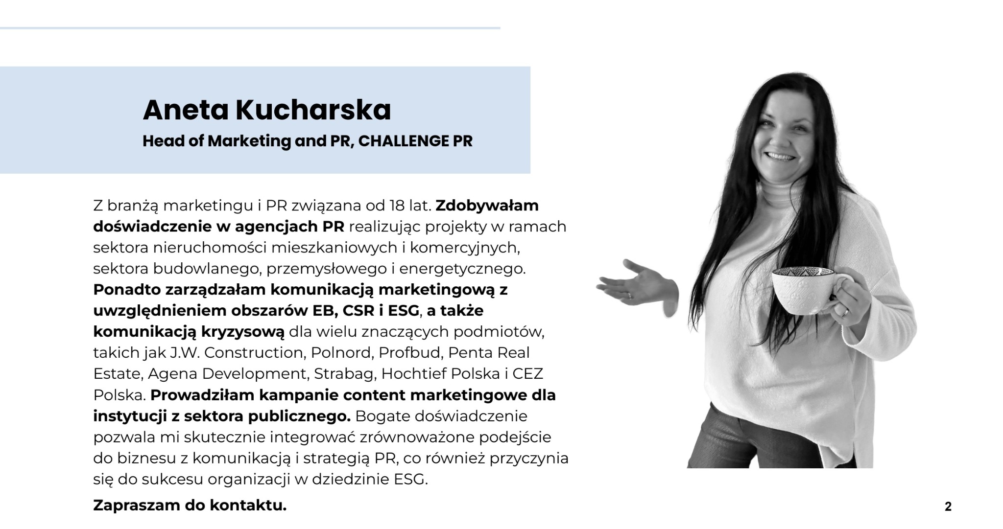 Zapraszam do współpracy.