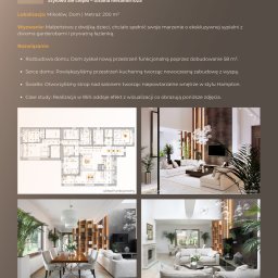 Anna Bartman - Z WNĘTRZA - Prezentacja pakietu: układ funkcjonalny domu (200m²) po rozbudowie, nowoczesna kuchnia z wyspą, salon w stylu Hampton. Realizacja w 95% oddaje efekt wizualizacji.