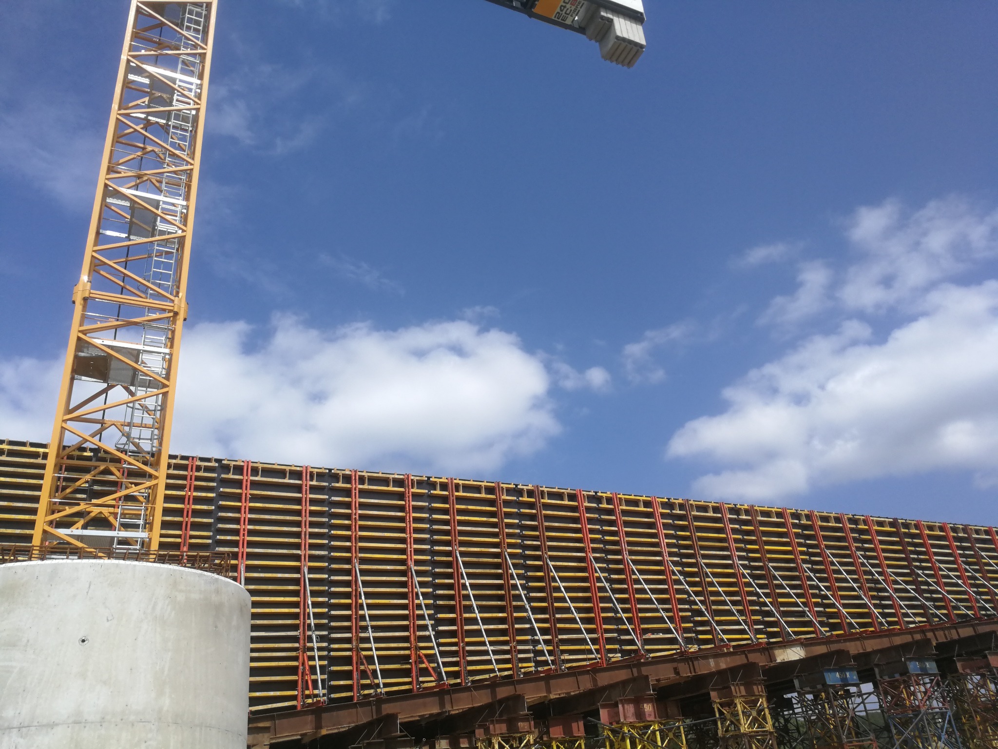 budowa mostu na rzece san w Nisku