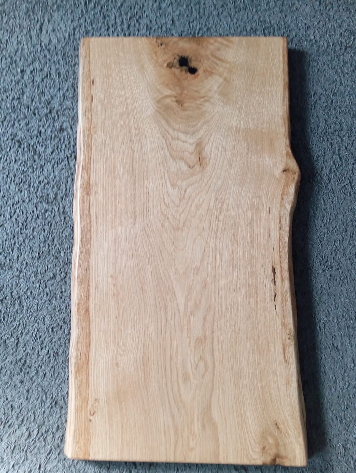 Blat dębowy 80x42-36x4 zabezpieczony olejowoskiem OSMO pół mat.