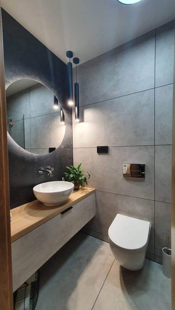 Skończona łazienka w nowym domu.