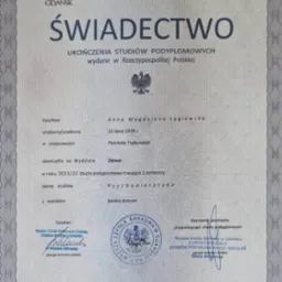 Dyplom: Psychodietetyk