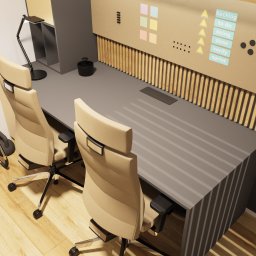 ANETA WIELGOSZ ARTENEUM PRACOWNIA ARCHITEKTONICZNA - Ergonomiczne biuro z elementami fitness: krzesła biurowe, biurko z tablicą Kanban, akcesoria do ćwiczeń. Projekt zintegrowany ze strefą aktywności.