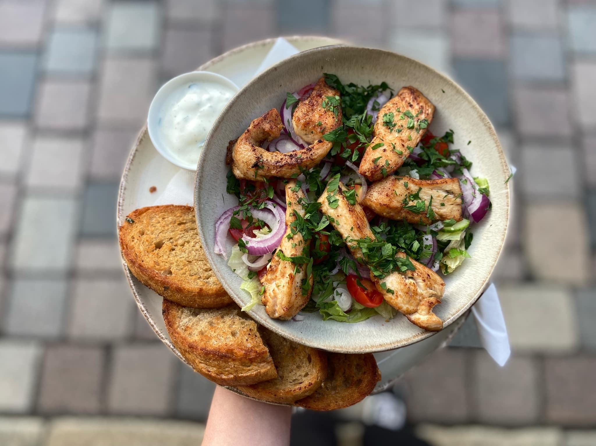 Sałatka z kurczakiem