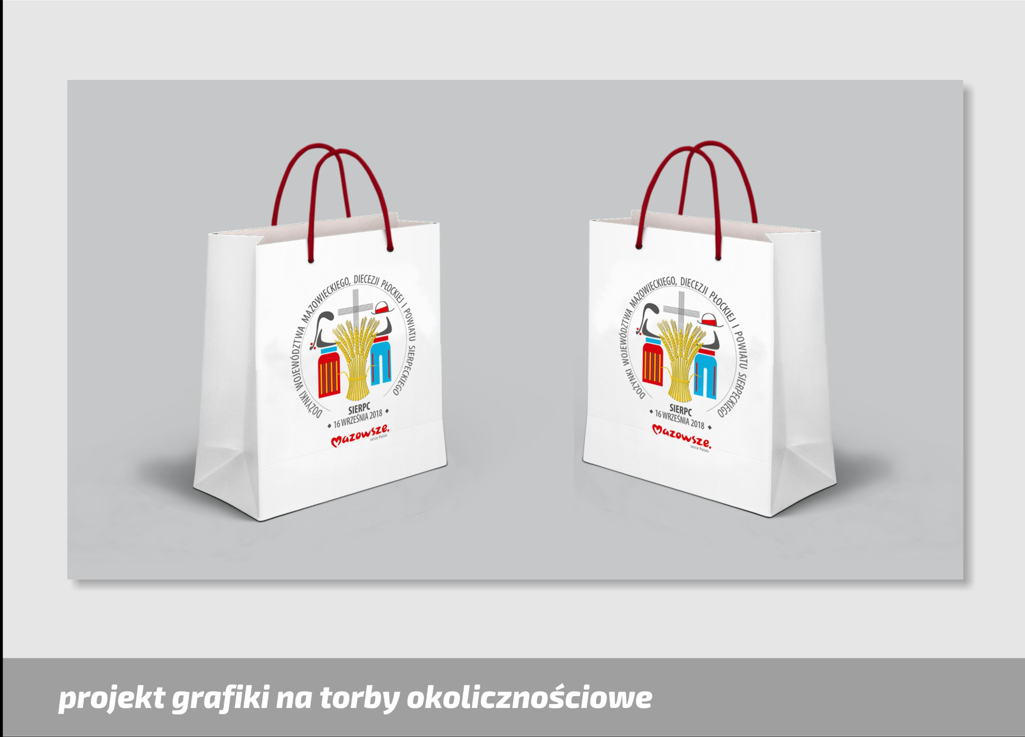 Projekt grafiki na torby papierowe.