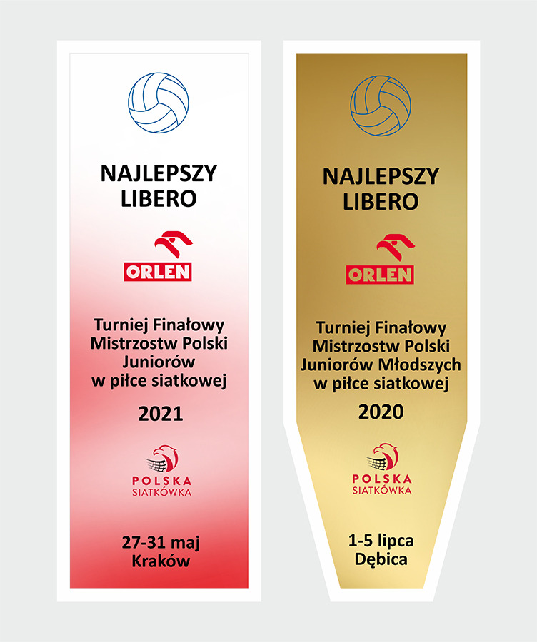 Projekt statuetek - piłka siatkowa.