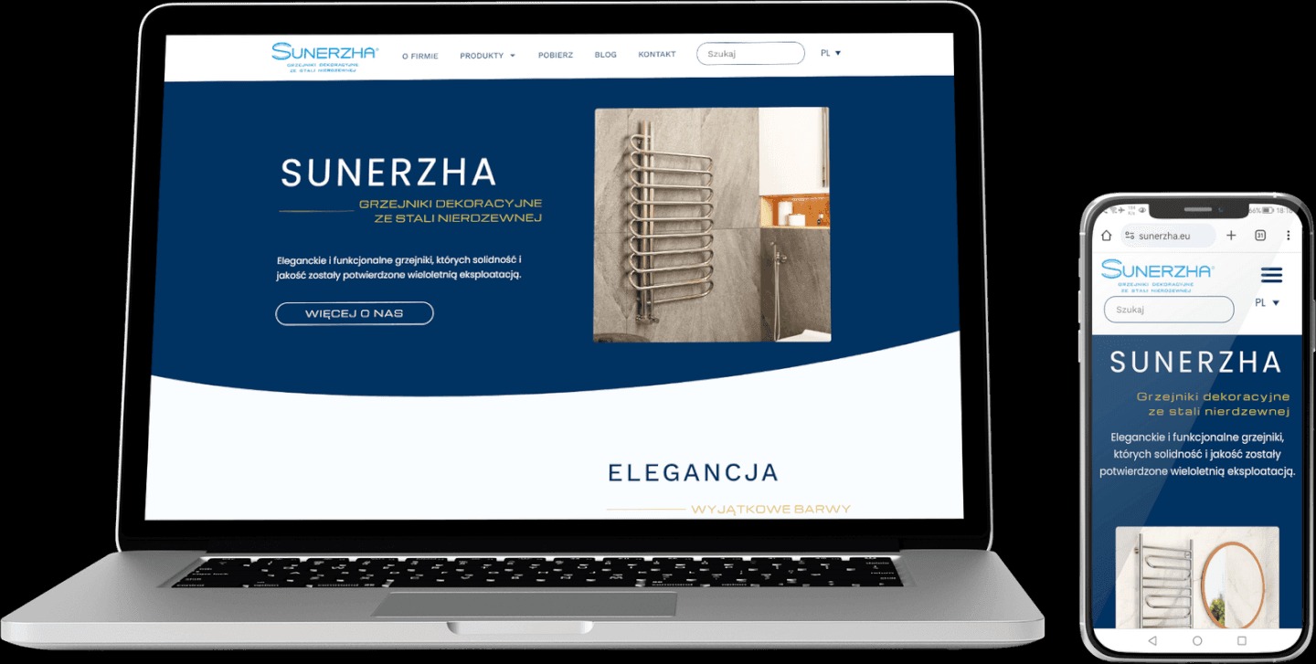 Strona z katalogiem produktów