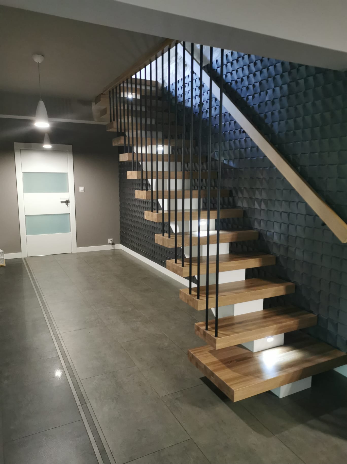 Schody nowoczesne proste