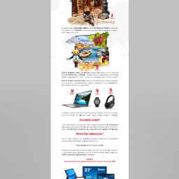 emtestudio - Strona internetowa na laptopie promująca program wsparcia sprzedaży 'Dotyk Przygody' z nagrodami takimi jak konferencje w Jordanii i na Sycylii, laptop, smartwatch i słuchawki.