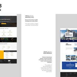 Kabetani Studio Beata Jarek - Zestawienie dwóch stron internetowych: jedna dla firmy paliwowej Galon Sp. z o.o. z nagłówkiem 'Paliwa Najwyższej Jakości', a druga dla osiedla mieszkaniowego Nova Środula, prezentująca...