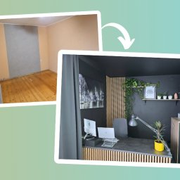 Generalny remont pokoju pod biuro.