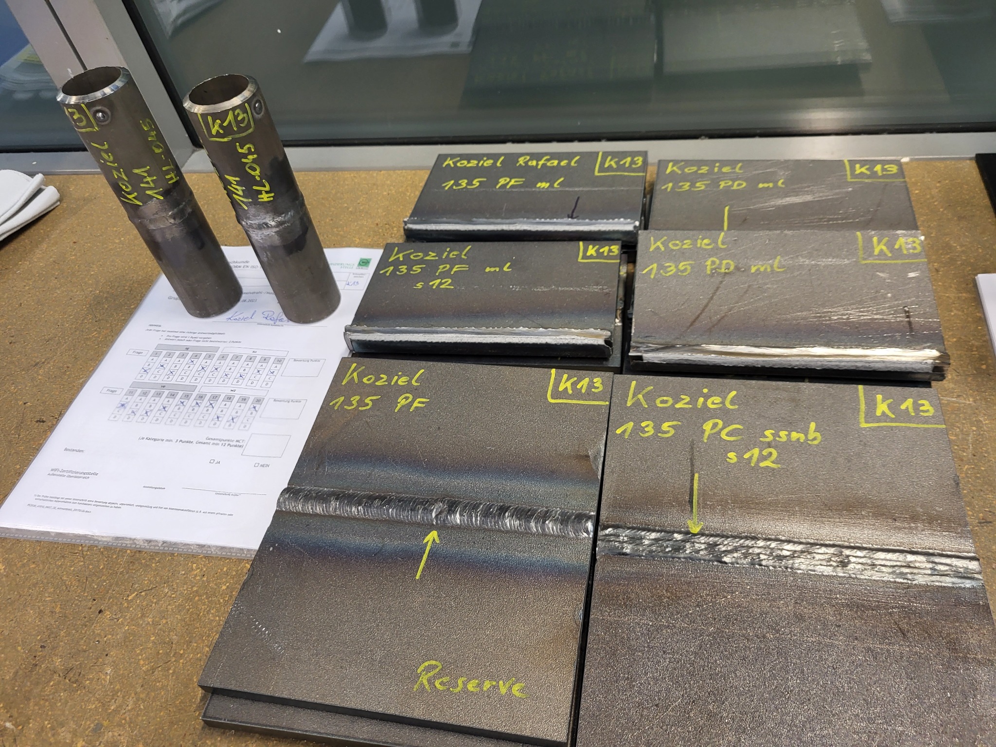 Próbki Spawalnicze Tig 141 i Mag 135