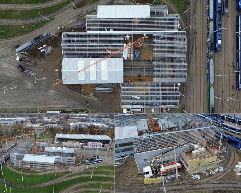 Kierownik Robót Obudowa dachu płytami warstwowymi: 2150m2 Obudowa ścian płytami warstwowymi: 1465m2