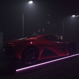 Martwe miasto z estetyczną ferrari