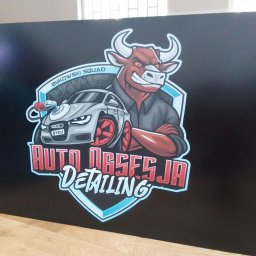 PRZEDSIĘBIORSTWO USŁUGOWO- HANDLOWE SERHII LUHOVYI - NADRUK UV na matowej płycie czarnej typu DIBOND