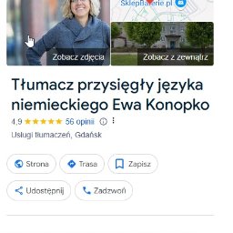 Wizytówką w google maps z oceną 4,9 / 5 (56 opinii)