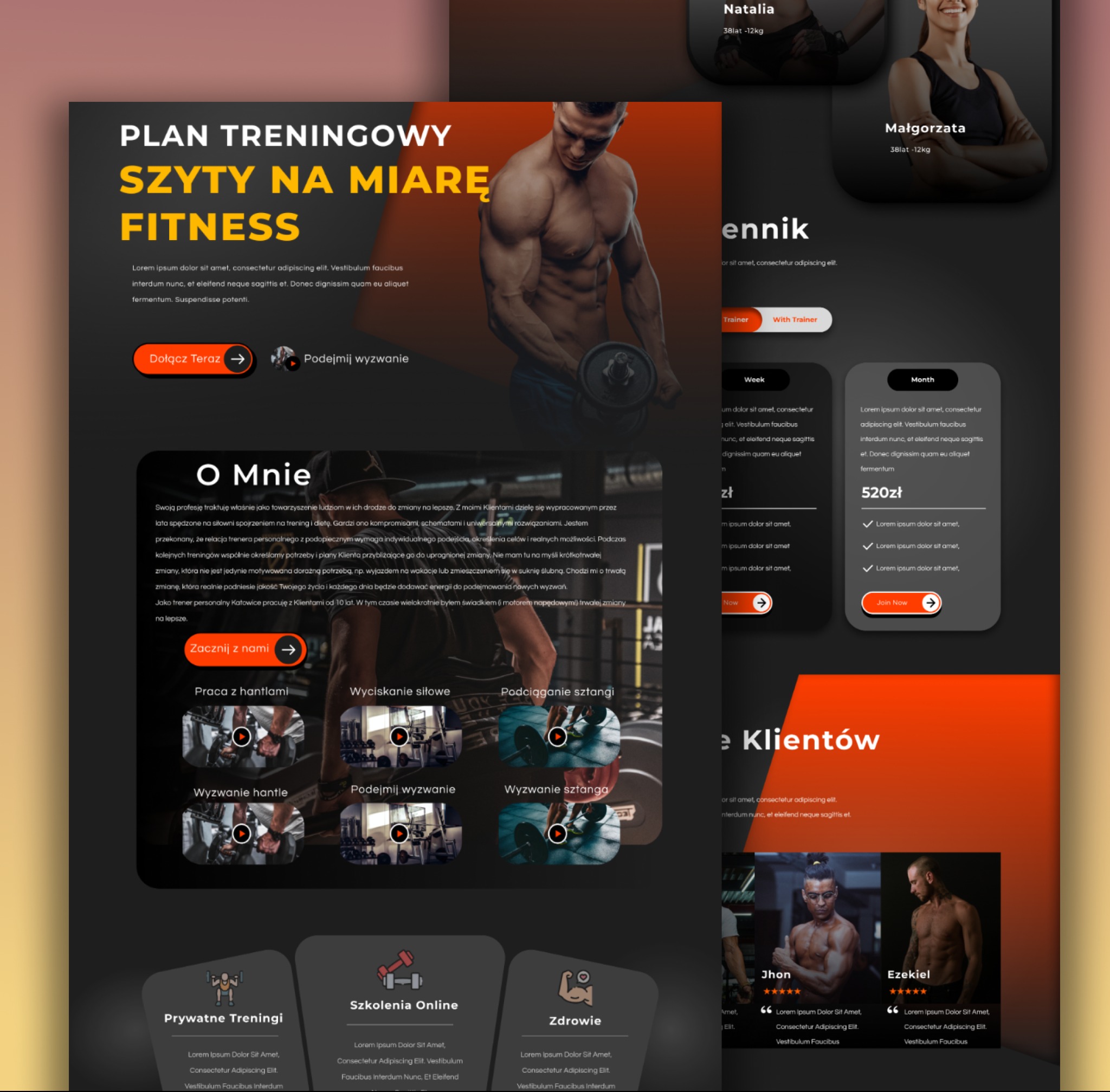 strona trenera fitness