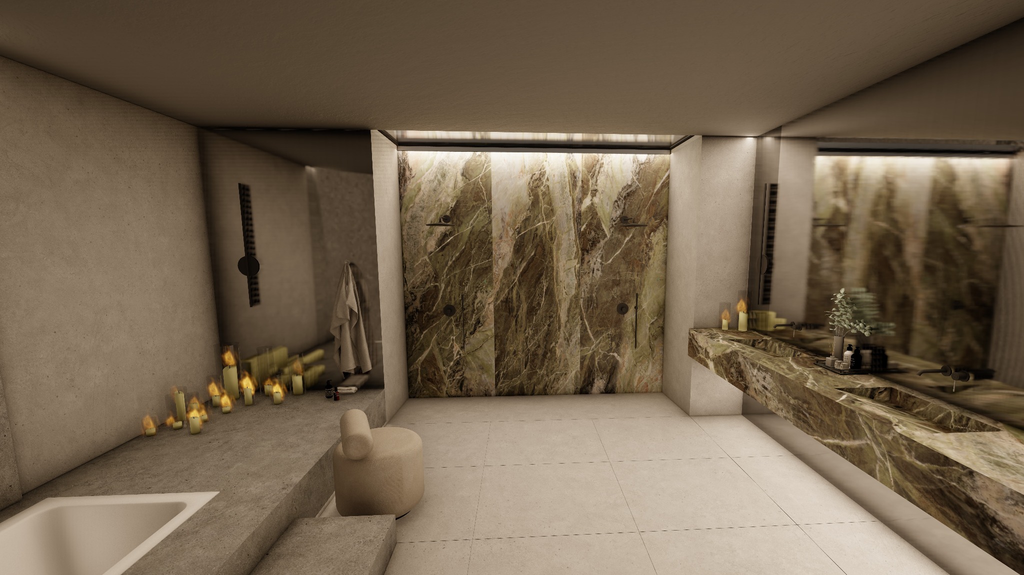 Pokój kąpielowy w domu jednorodzinnym