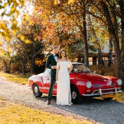 Zdjęcie ślubne przy Karmann Ghia