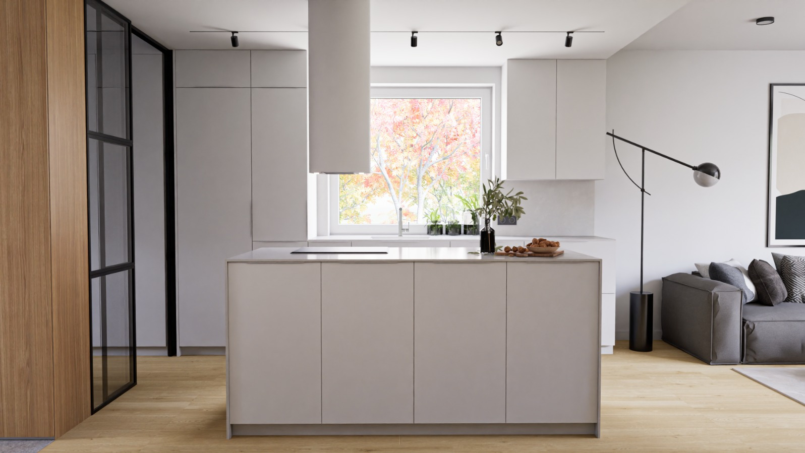 Projekt wnętrz domu w zabudowie szeregowej