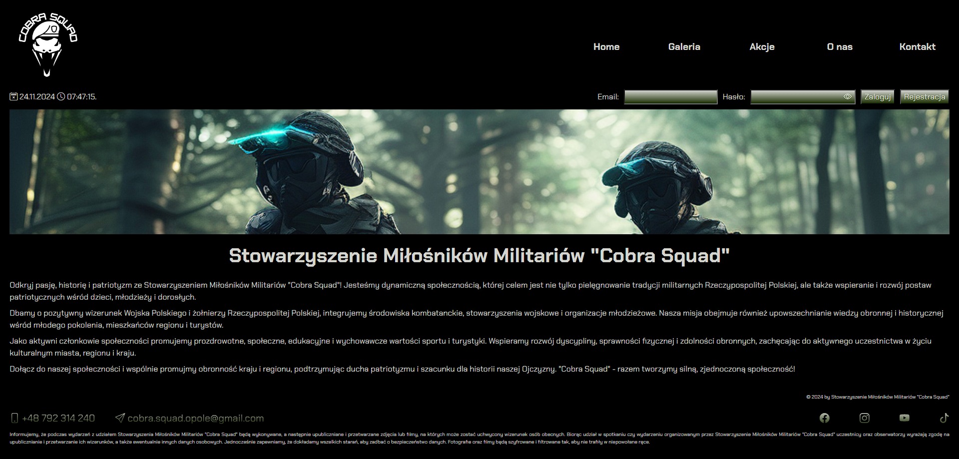 MVP strony Stowarzyszenia Miłośników Militariów