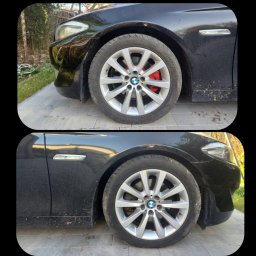 Zmiana koloru zacisków, jarzm oraz tarcz hamulcowych kół przednich w BMW F10