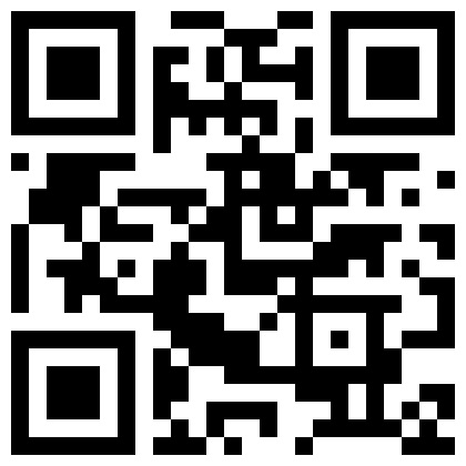 Czarno-biały kod QR, potencjalnie zawierający dane kontaktowe administratora nieruchomości lub link do strony internetowej.