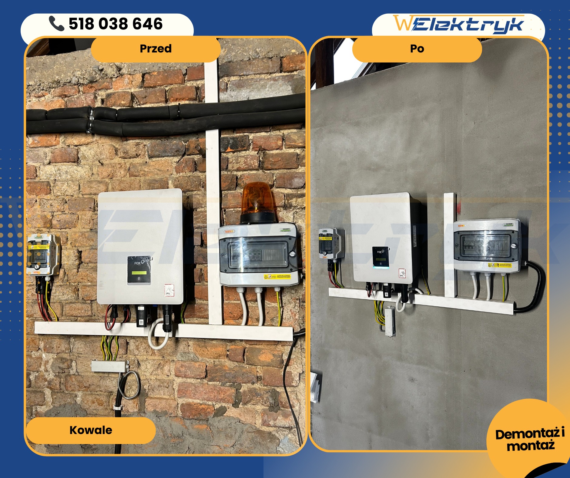 Demontaż i montaż PV