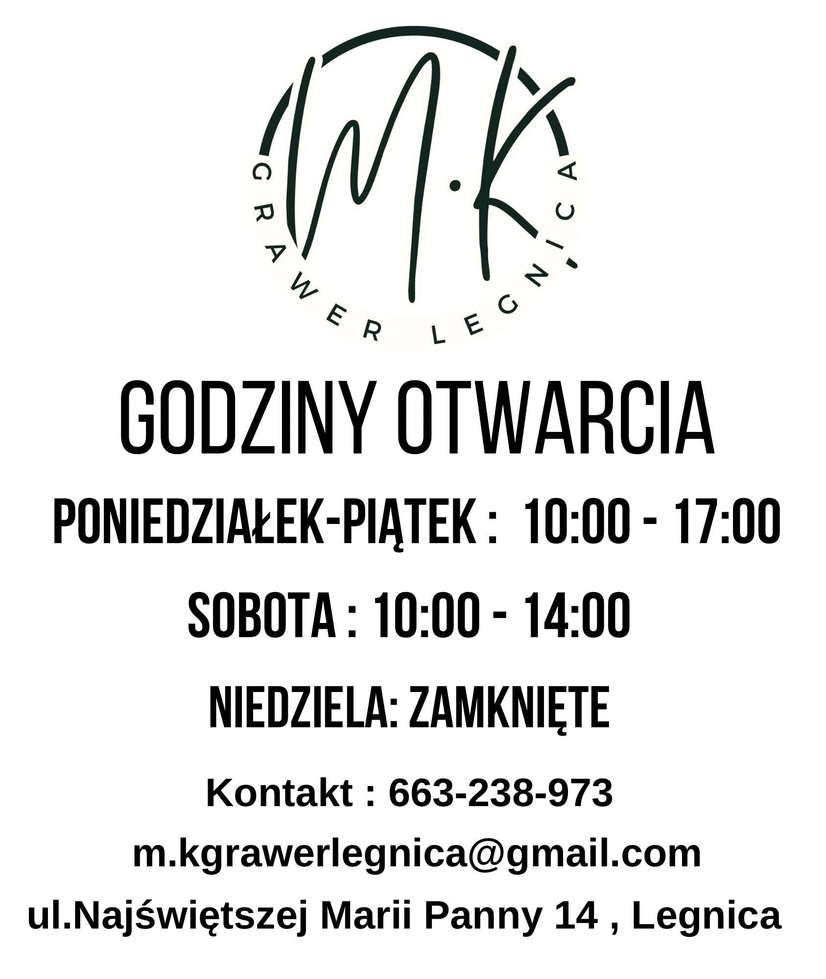 Nasze dane kontaktowe.