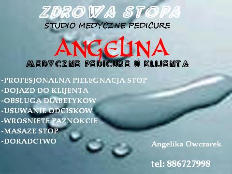 Medyczne i kosmetyczne pedicure u klijenta.