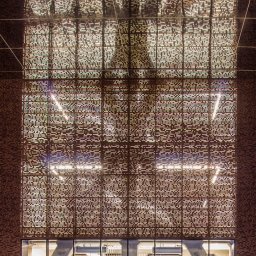 Detal podwójnej elewacji Cricoteka