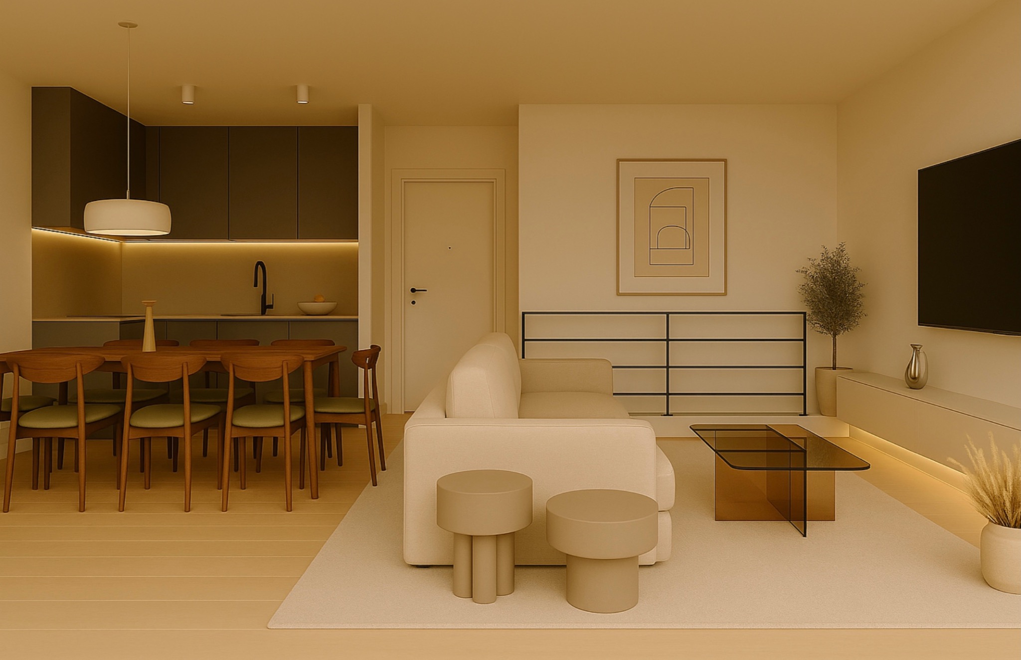 Wnętrza z antresolą